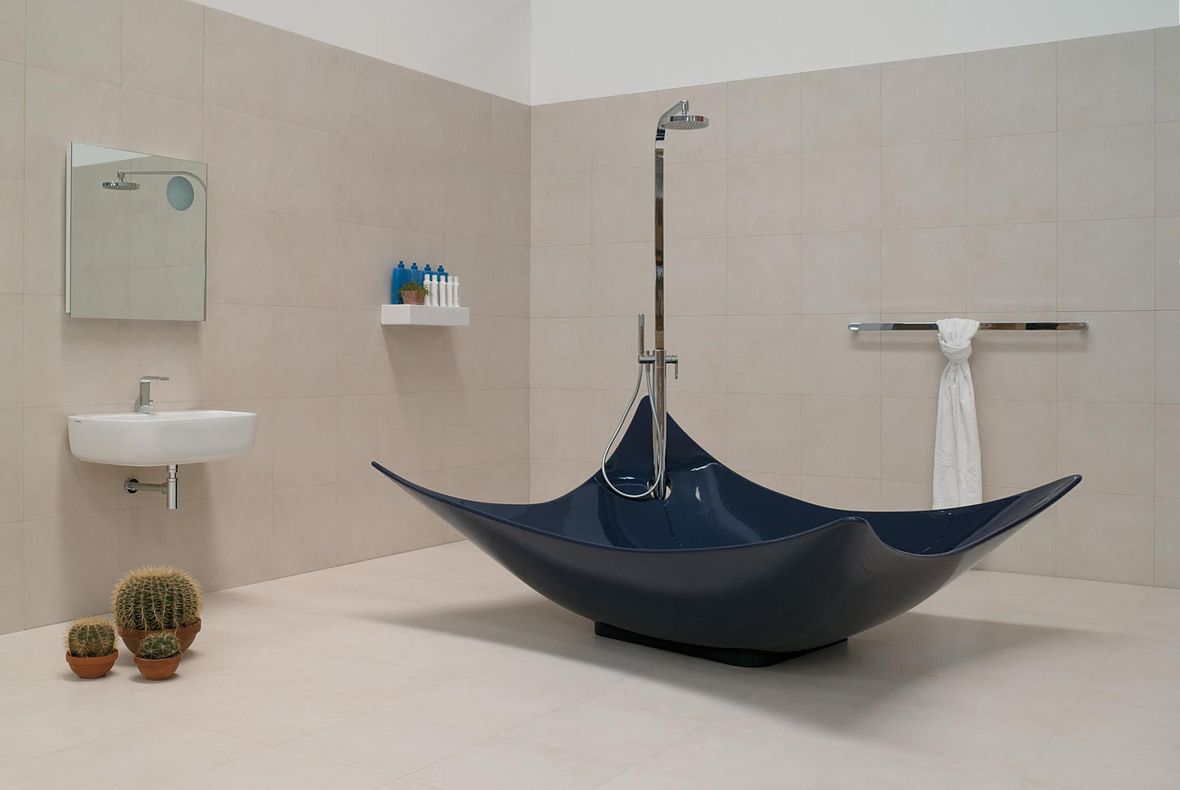 vasca da bagno leggera di flaminia design