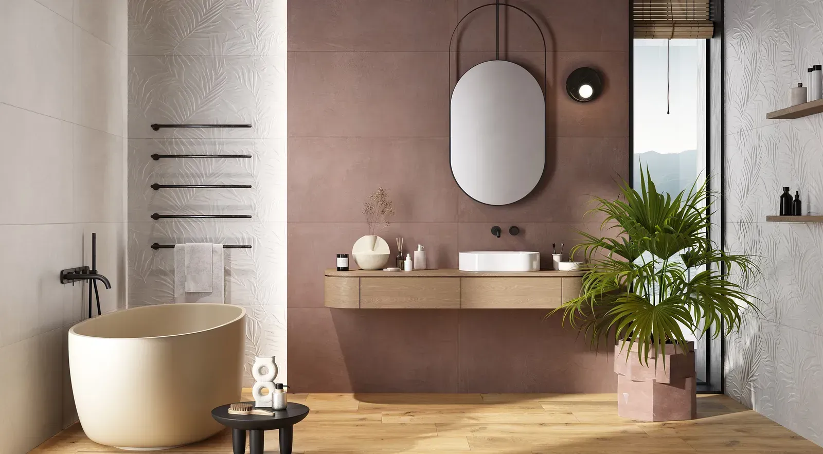 Pavimento e Rivestimento in gres porcellanato serie Ludo di Ceramica Rondine