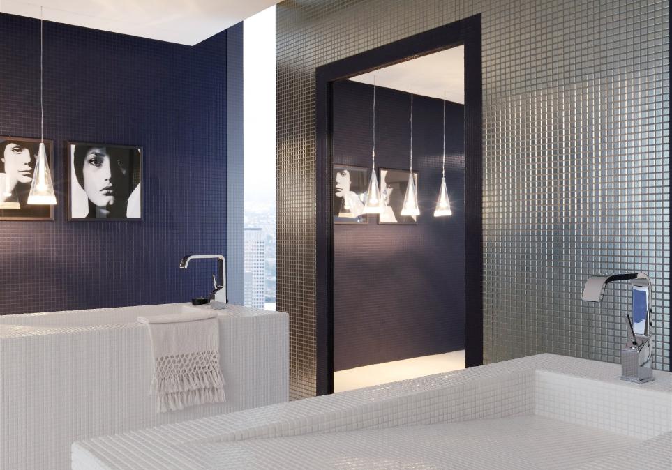 Rivestimento bagno in Mosaico Appiani metallica