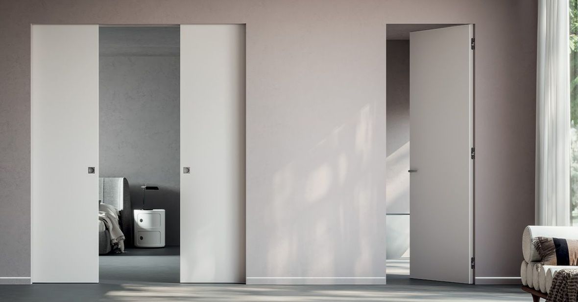 eclisse porta filomuro laccata