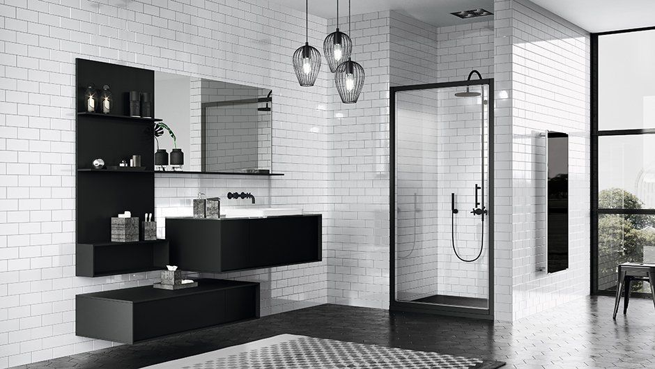 box doccia black zephyros di novellini design