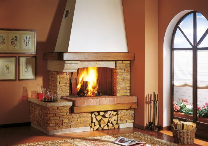 camino palazzetti focolare rustico country