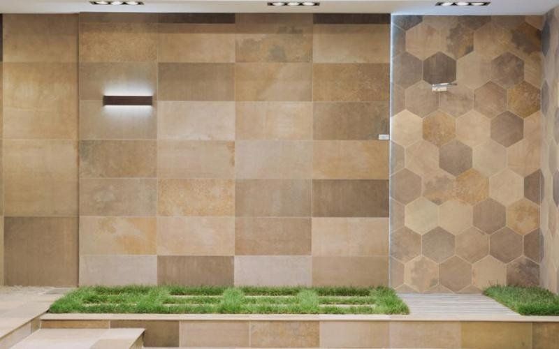 pavimento e rivestimento in gres porcellanato di monocibec