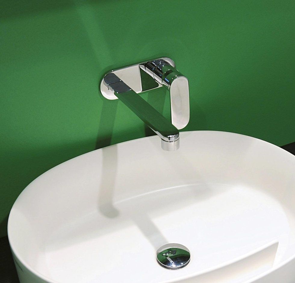 rubinetto miscelatore a parete per bagno di flaminia