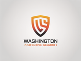 Washington Protective Security logo with gold and red shield icon on a light background