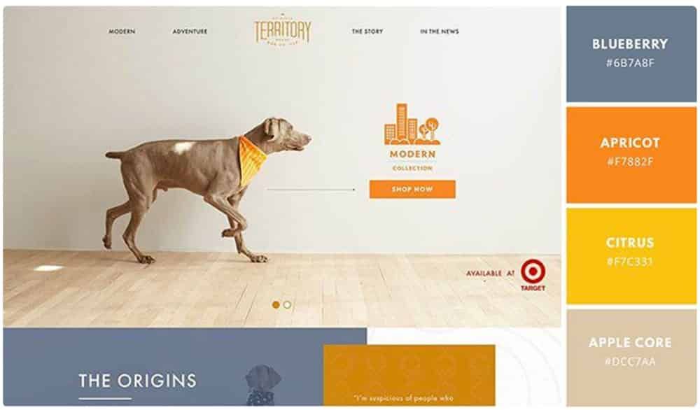 a dog is walking on a wooden floor in a room .