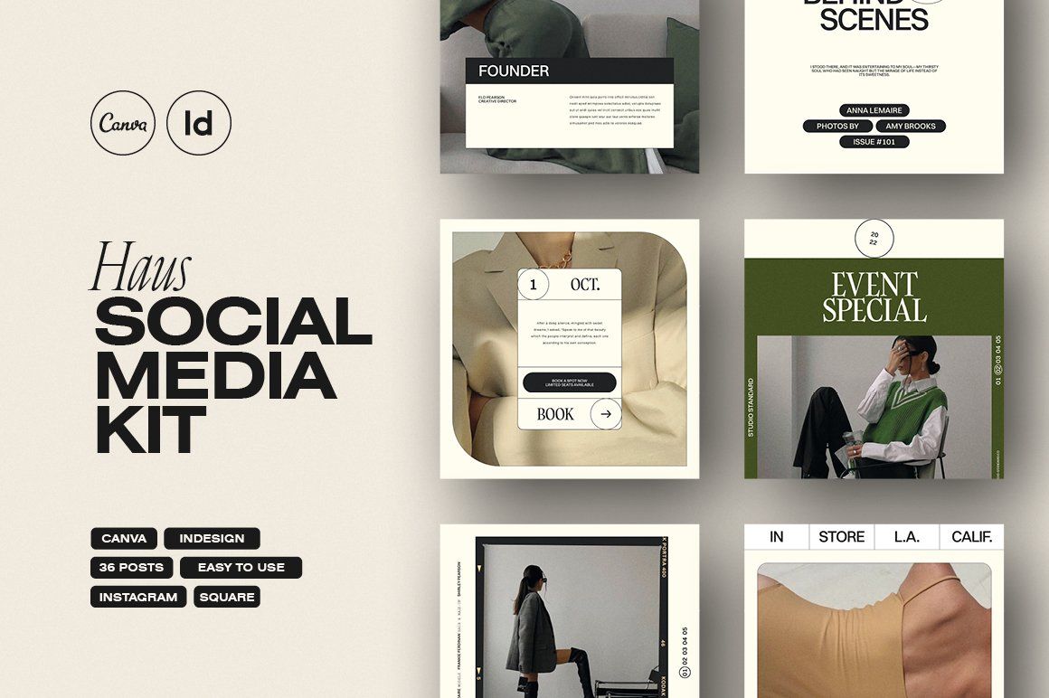 it is a social media kit with a lot of pictures .