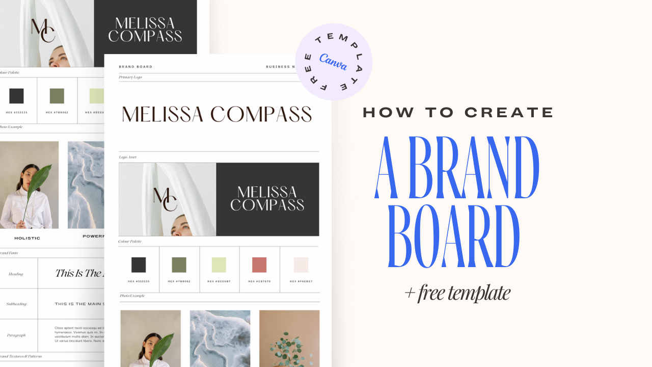 how to create a brand board for melissa compass