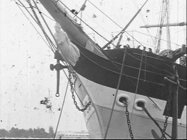 Square Rigged Museum Ship Pacific Queen, 1958