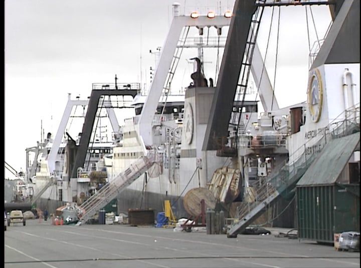 American Seafoods Trawler Fleet at Seattle's  Pier 91