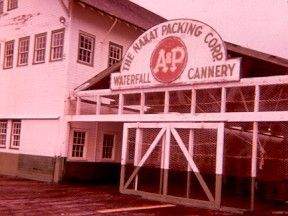 A building with a sign that says the nakat packing corp