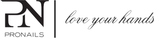 Un logo pour pronails qui dit « aime tes mains »