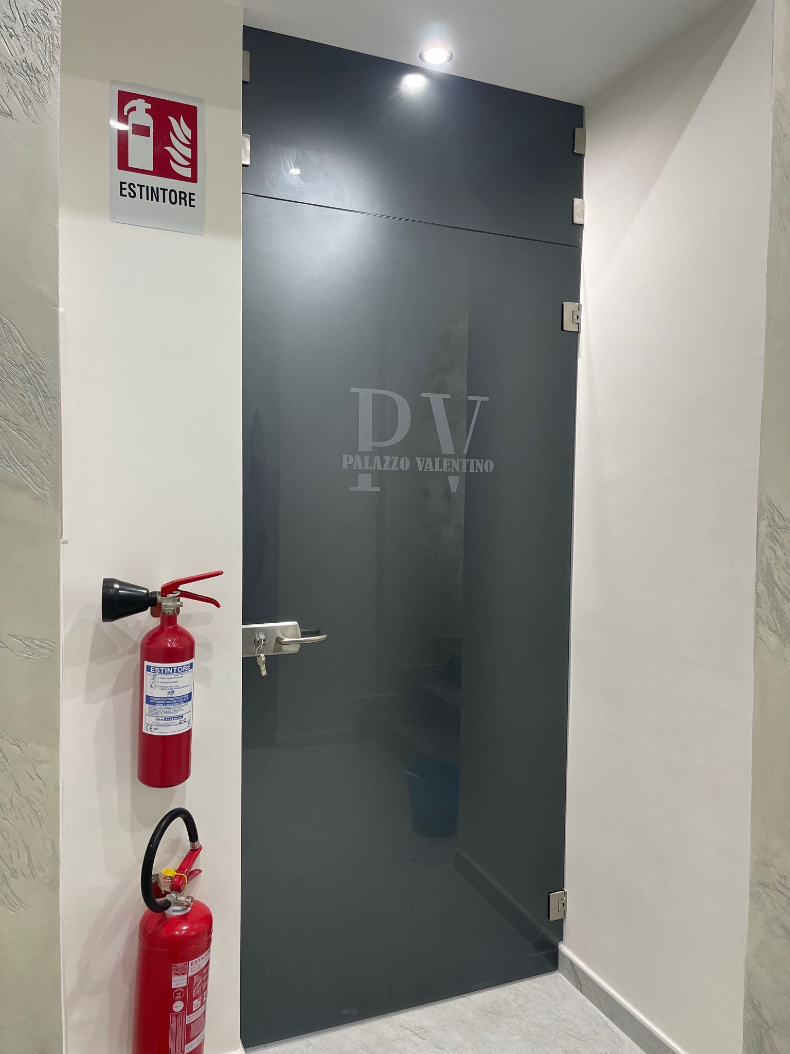 Porta in vetro su misura