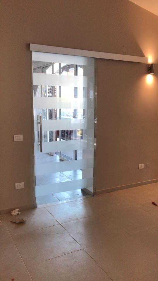 porta in vetro scorrevole