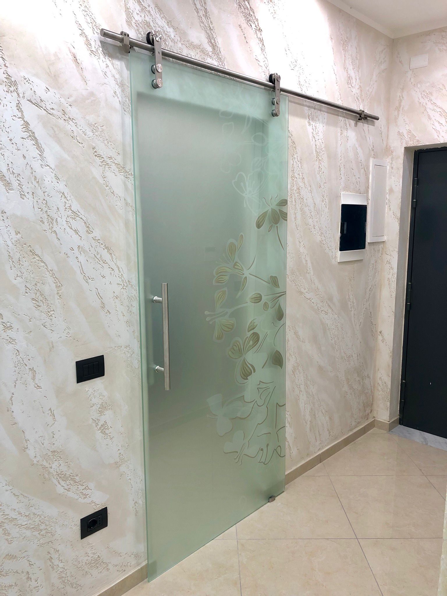 Porte scorrevoli tutto vetro