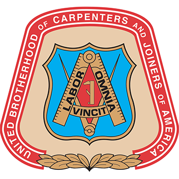 The logo for the united brotherhood of carpenters and joiners of america