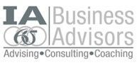 A logo for ia business advisors advising consulting coaching.