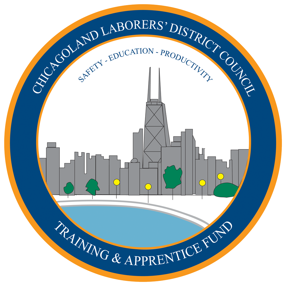 A logo for the chicagoland laborers district council