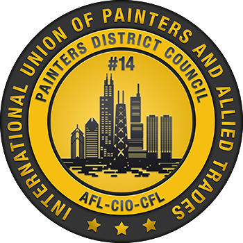 The logo for the union of painters and allied trades