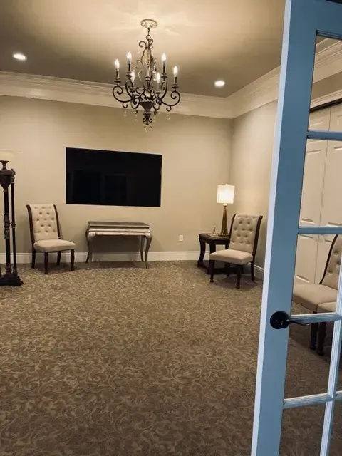 Williams Funeral Home waiting area, Arkadelphia AR