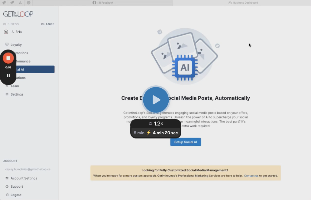 Video: Watch how to connect accounts in Social AI