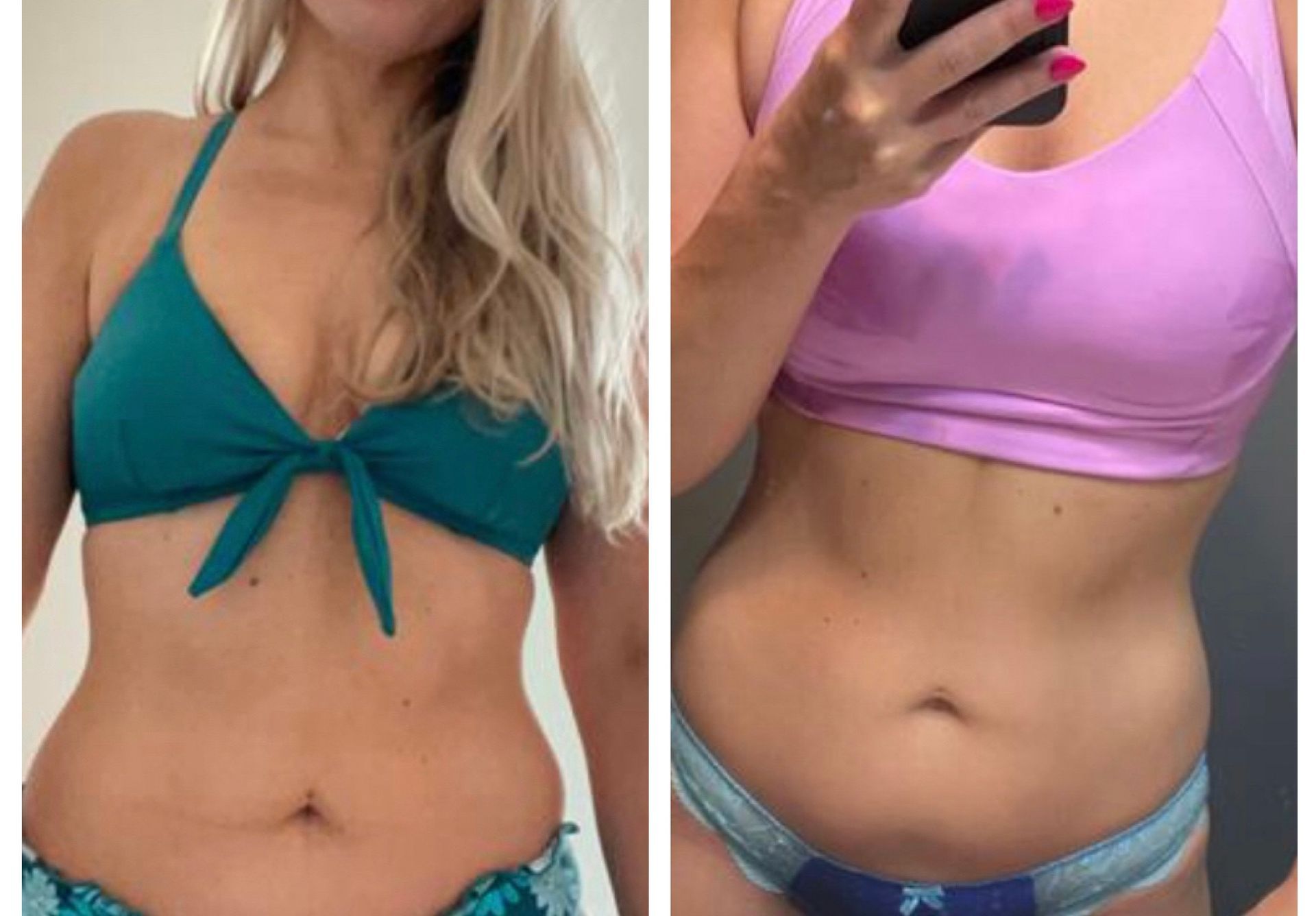 A girl before and after gym - Evansville, IN - Let Go & Lift