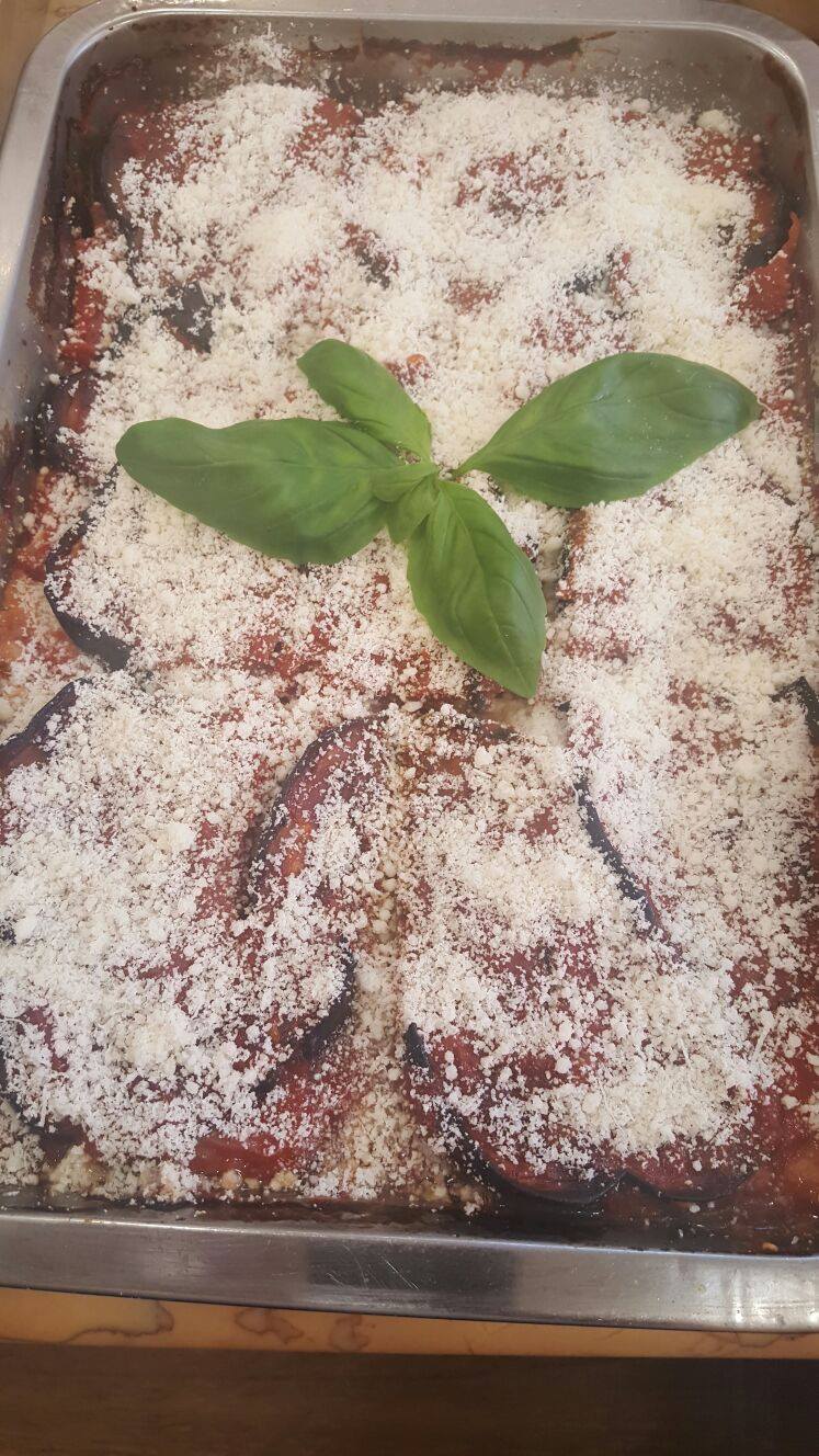 teglia di parmigiana di melanzane