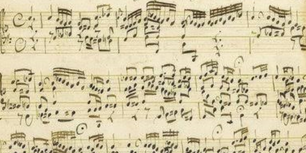 Partituur van J.S. Bach