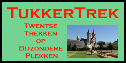 Affiche voor de reeks TukkerTrek, plus foto van de St. Willibrord basiliek in Echternach (LUX).