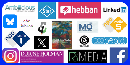 Reclamebord met logo's promotie partners
