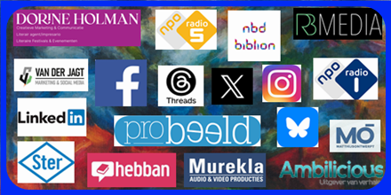 Reclamebord met logo's promotie partners