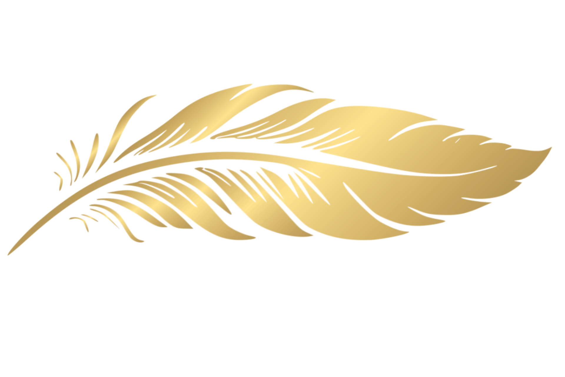 A  gold feather