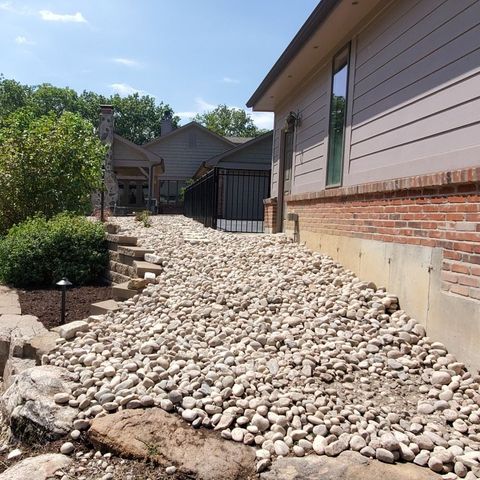 House With Pavers And Stones | Saint Charles, MO | Bert's Lawn Maintenance