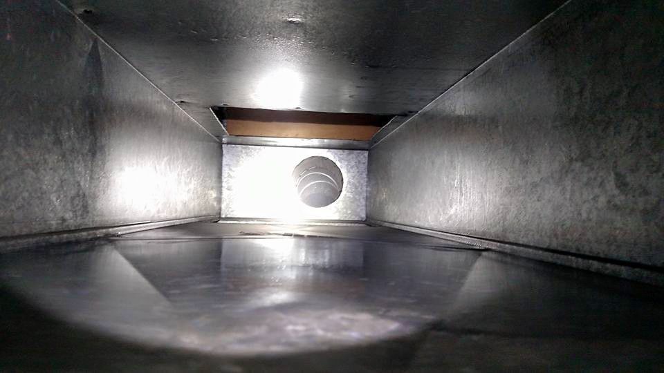 After Dirty Air Duct With a Hole — Grand Island, NE — D&m Air Duct Cleaning