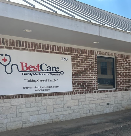 exterior view of BestCare Family Medicine of Texoma office