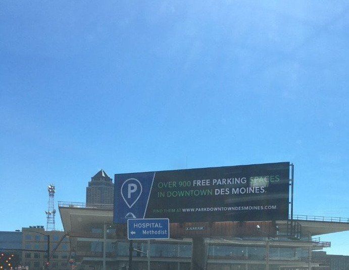 Parking made easy billboard sign