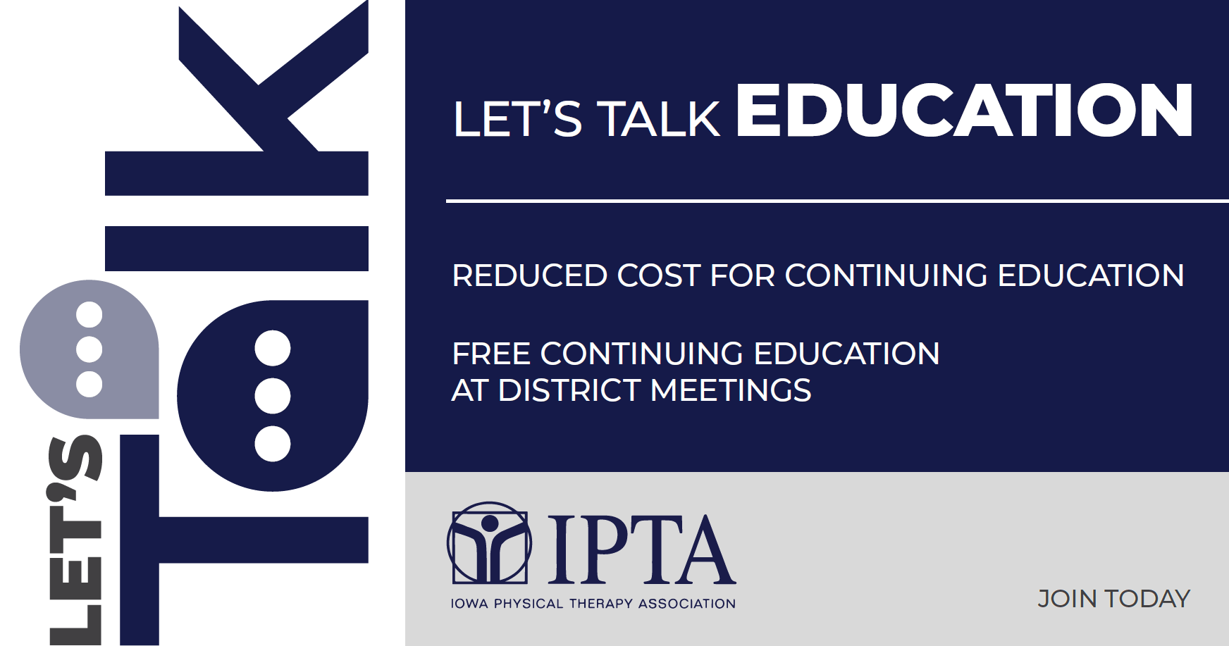 IPTA Let's Talk About Education social media