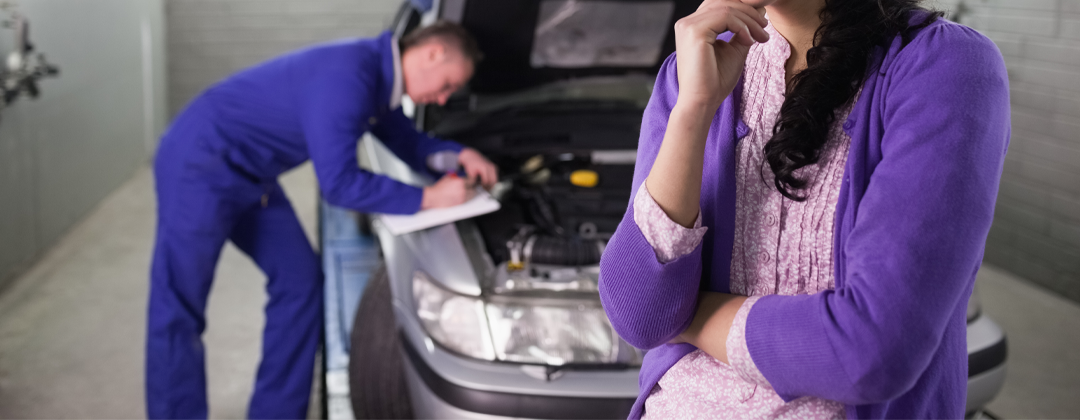 Honda CR-V engine inspection during routine maintenance