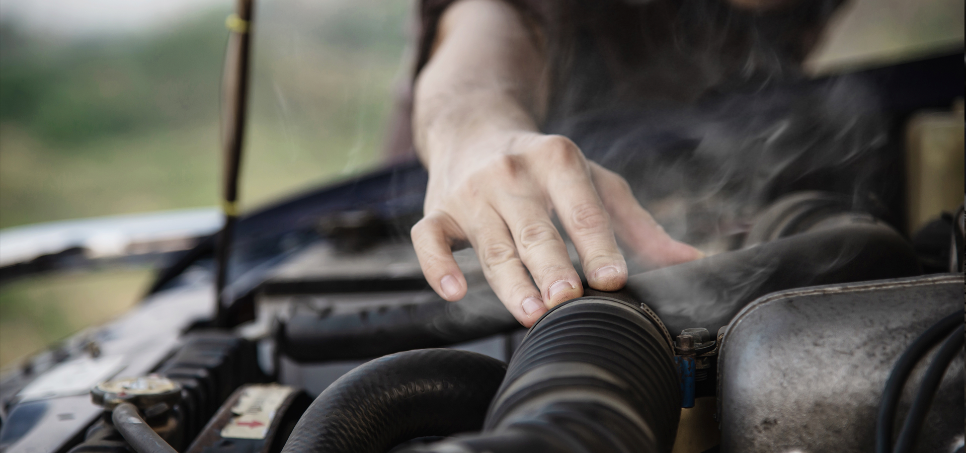 Close-up of Acura engine inspection in Cuyahoga Falls automotive shop