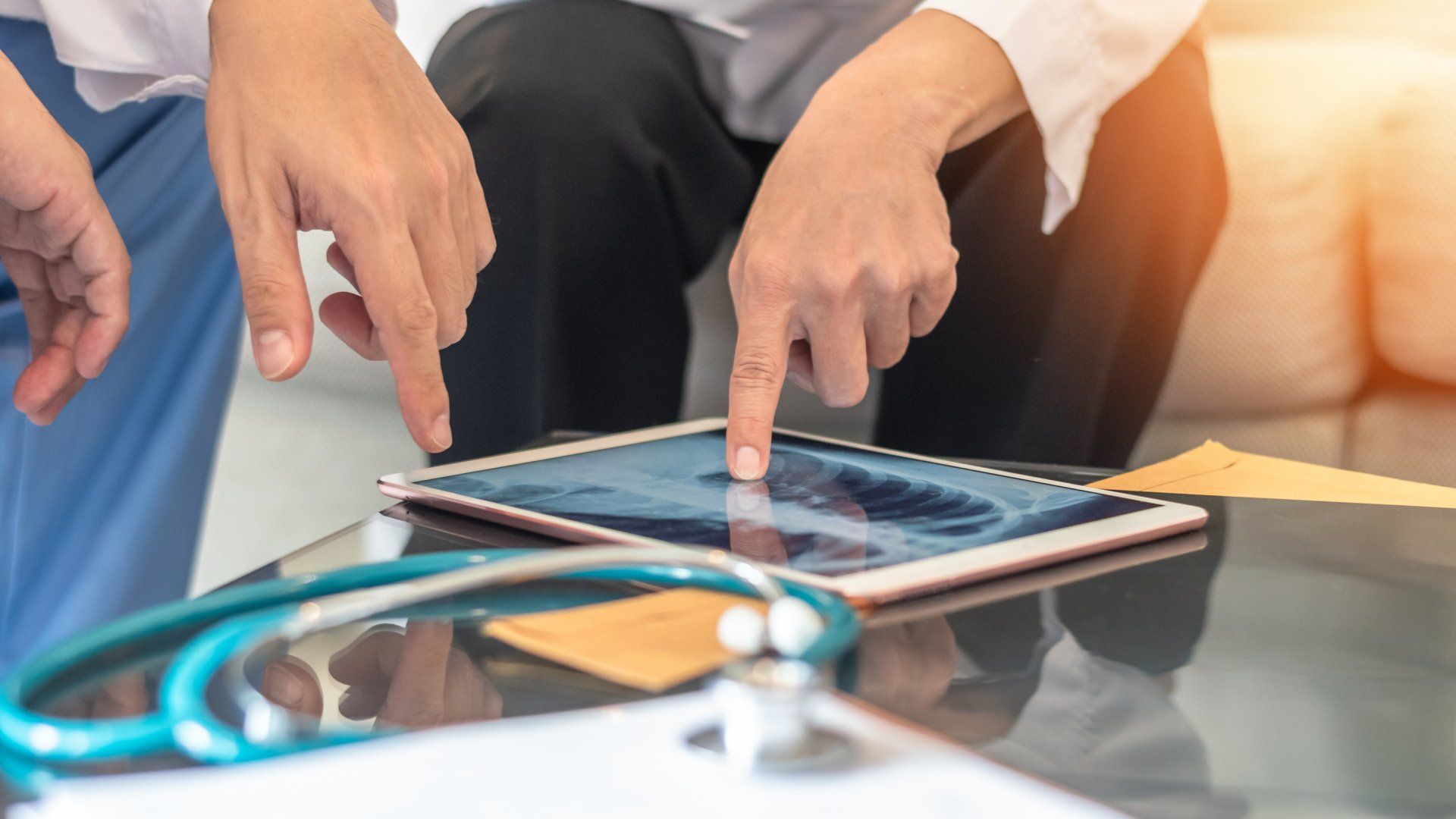 personal injury lawyers assessing asbestos xray