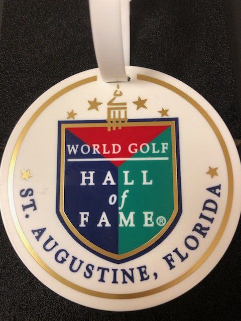 A medal that says world golf hall of fame st. augustine florida