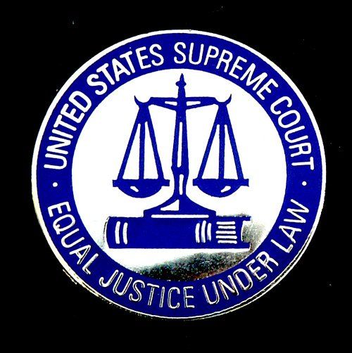 United states supreme court equal justice under law logo