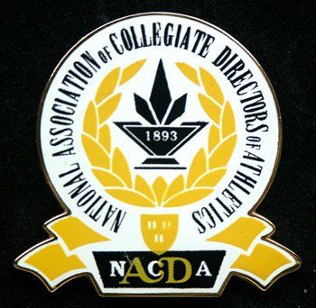 A logo for the national association of collegiate directors of athletics