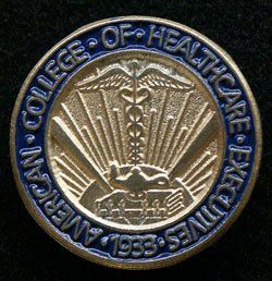 A coin that says college of healthcare on it