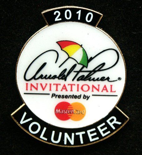 A 2010 arnold palmer invitational volunteer pin