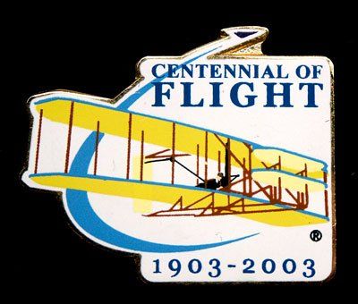 A pin for the centennial of flight 1903-2003