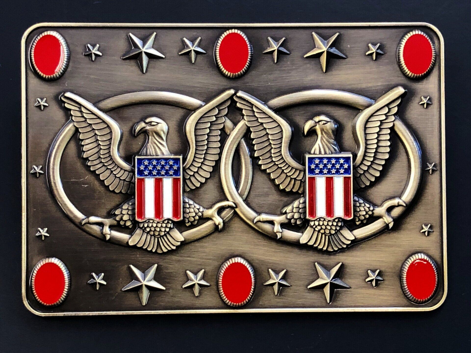 Double Eagle Americana Belt Buckle
