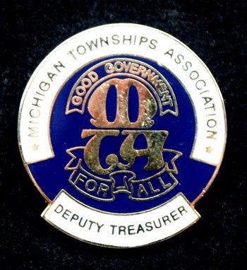 A michigan townships association deputy treasurer pin