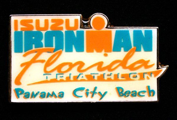 A pin for the isuzu ironman florida triathlon