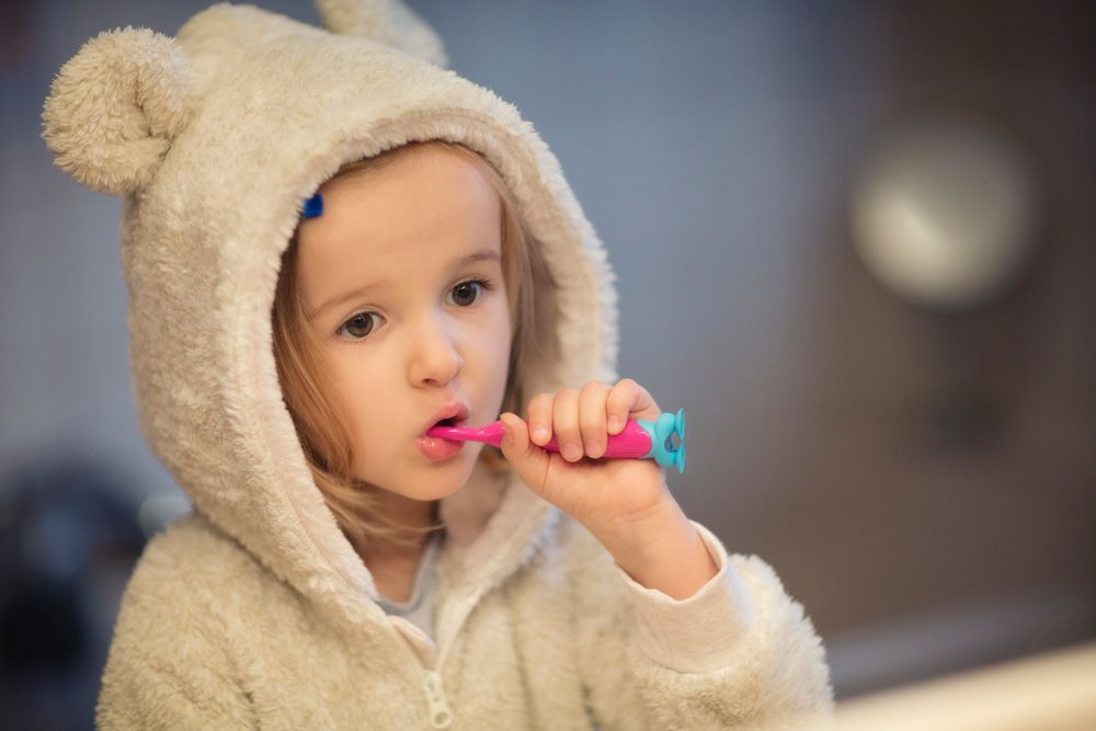 Kid Brushing Teeth — Novi, MI — Olde Orchard Pediatric